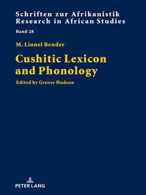 cover image of Cushitic Lexicon and Phonology